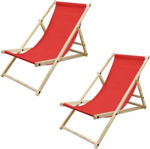 ECD Germany Gartenliege Holz Beachstuhl klappbarer