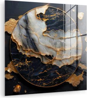 MuchoWow Acrylglasbild Kunst - Gold -