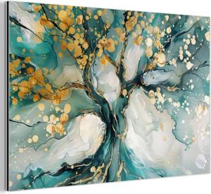 MuchoWow Metallbild Baum - Modern -
