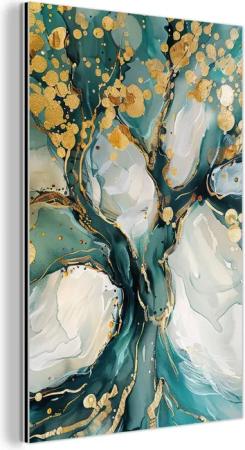 MuchoWow Metallbild Baum - Modern -
