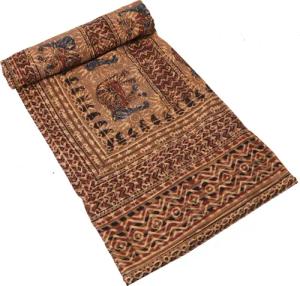 Guru-Shop Tagesdecke Blockdruck Tagesdecke, Bett &