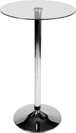 CLP Bartisch Stehtisch Rund, mit Glas-Tischplatte