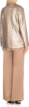 Antonelli - All-Over Paillettes Gold Blazer - Größe 40 - goldfarben