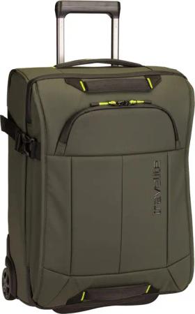 travelite Briize Wheeled Duffle S in Oliv (40 Liter), Reisetasche mit Rollen