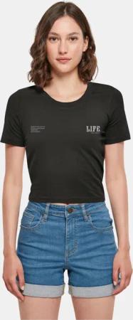 Merchcode Ladies Life Cropped Tee