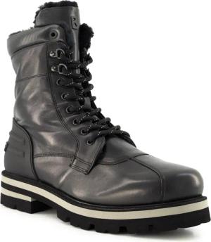 BOGNER Herren Schnürboots schwarz Glattleder