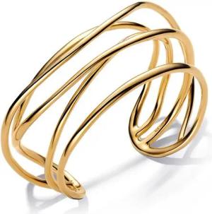 Mehrsträngiger Armreif für Damen, IP Gold, Essence
