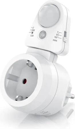 BEARWARE Steckdose Bewegungsmelder mit Timer, Lichtsensor,