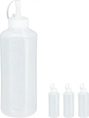 relaxdays Dressing Shaker Quetschflasche 1000 ml