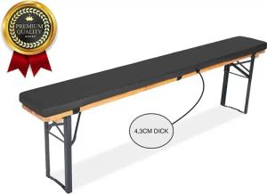 TexDeko Bankauflage Bierbankauflage 170cm 4,2cm XL