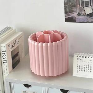 RWEUOQ Organizer Aufbewahrungsbox Zylindrischer Make-up-Pinselhalter Drehbaren