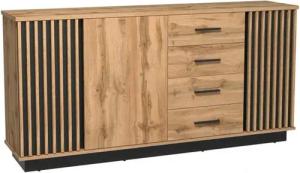 Beautysofa Kommode mit 4 Schubladen Lamelo,