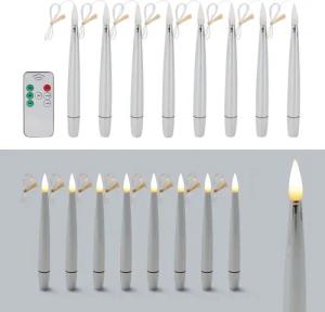 Online-Fuchs Christbaumkerzen 8 schwebende LED Weihnachtskerzen