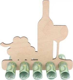 Spruchreif® Spardose Geldgeschenk aus Holz, Gutscheinverpackung,