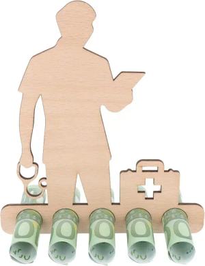 Spruchreif® Spardose Geldgeschenk aus Holz, Gutscheinverpackung,