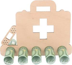 Spruchreif® Spardose Geldgeschenk aus Holz, Gutscheinverpackung,