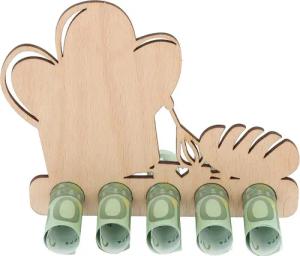 Spruchreif® Spardose Geldgeschenk aus Holz, Gutscheinverpackung,