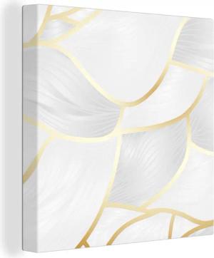OneMillionCanvasses® Leinwandbild Abstraktes Muster mit goldenen