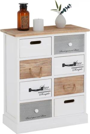CARO-Möbel Kommode SALVA, Schubladenschrank, Flurkommode mit