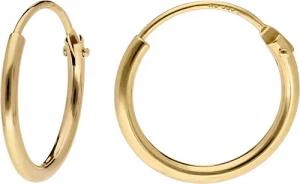 trendor 15170 Damen Ohrringe Gold 333 / 8K Creolen Breite 1,3 mm Ø 13 mm