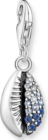 THOMAS SABO Charm-Einhänger Muschel-Optik mit blauen