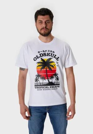 Oldskull T-Shirt Wrldvibe Palmtee (1-tlg) mit