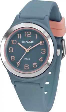 SINAR Quarzuhr XB-48-22, Armbanduhr, Damenuhr,Jugendliche, Silikonarmband,