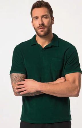 JP1880 Poloshirt Poloshirt Halbarm Frottee Cuba-Kragen