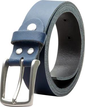 COLOGNEBELT Ledergürtel OM311-SL-Dunkelblau MADE IN GERMANY,