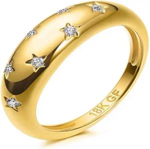 ROUGEMONT Goldring Trend Damen Ring Wasserfest