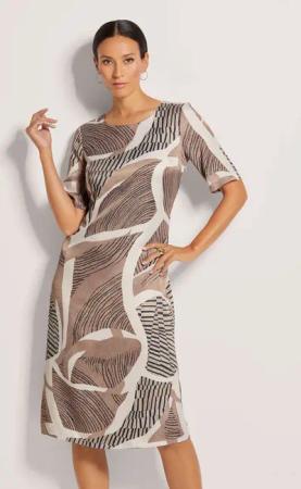 MADELEINE Maxikleid Kleid mit kurzen Ärmeln