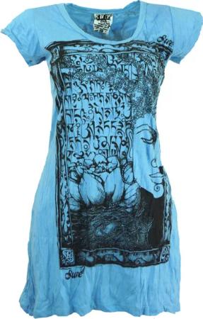 Guru-Shop T-Shirt Sure Long Shirt, Minikleid