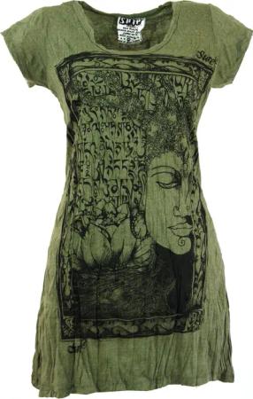 Guru-Shop T-Shirt Sure Long Shirt, Minikleid