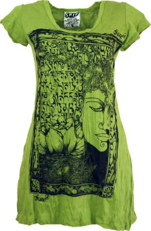 Guru-Shop T-Shirt Sure Long Shirt, Minikleid