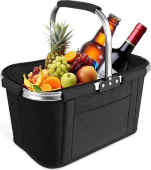 ElitVita Einkaufskorb 30L Faltkorb Picknickkorb, klappbar,