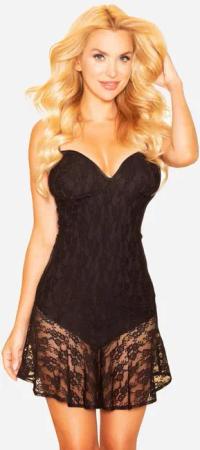 Kalimo Minikleid Minikleid in schwarz -