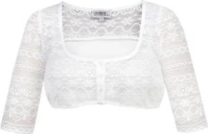MarJo Dirndlbluse 'Ganina-Candia' Traditionell Halbarm, Offwhite