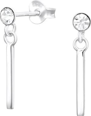 ALEXANDER YORK Paar Ohrstecker KRISTALL mit