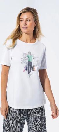 GOLDNER T-Shirt Jerseyshirt mit überschnittenen Schultern