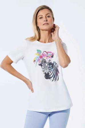 GOLDNER T-Shirt Jerseyshirt mit überschnittenen Schultern