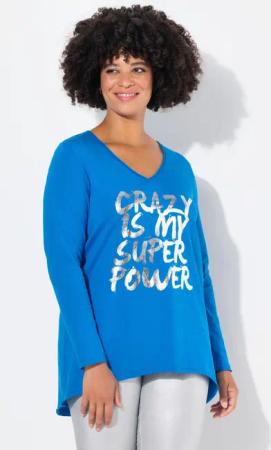 Angel of Style Longshirt T-Shirt A-Linie