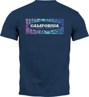 Neverless Print-Shirt Backprint T-Shirt Herren California