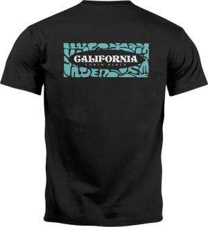 Neverless Print-Shirt Backprint T-Shirt Herren California
