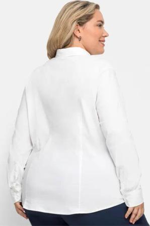 Sheego Klassische Bluse Stretchbluse