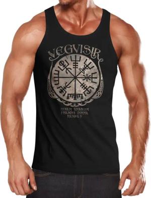 Neverless Tanktop Herren Tank-Top Vegvisir Runenkompass