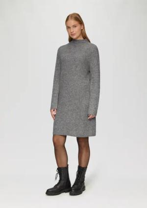 s.Oliver Minikleid Strickkleid mit Stehkragen und
