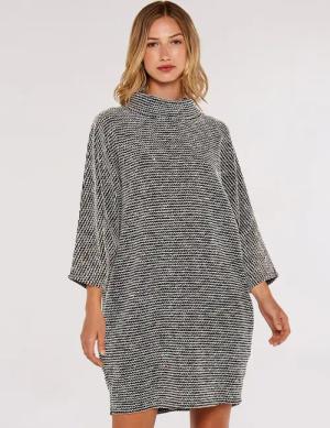 Apricot Strickkleid Boucle Cocoon Dress, mit