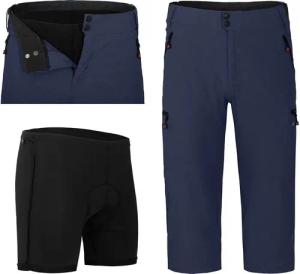 Fahrradhose PORVOO Capri (mit gepolsterter Innenhose)