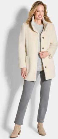 Jacke - beige - Gr. 44 von Goldner Fashion
