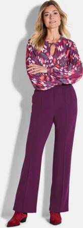 Jerseyhose VERA mit Biesen - beere - Gr. 20 von Goldner Fashion
